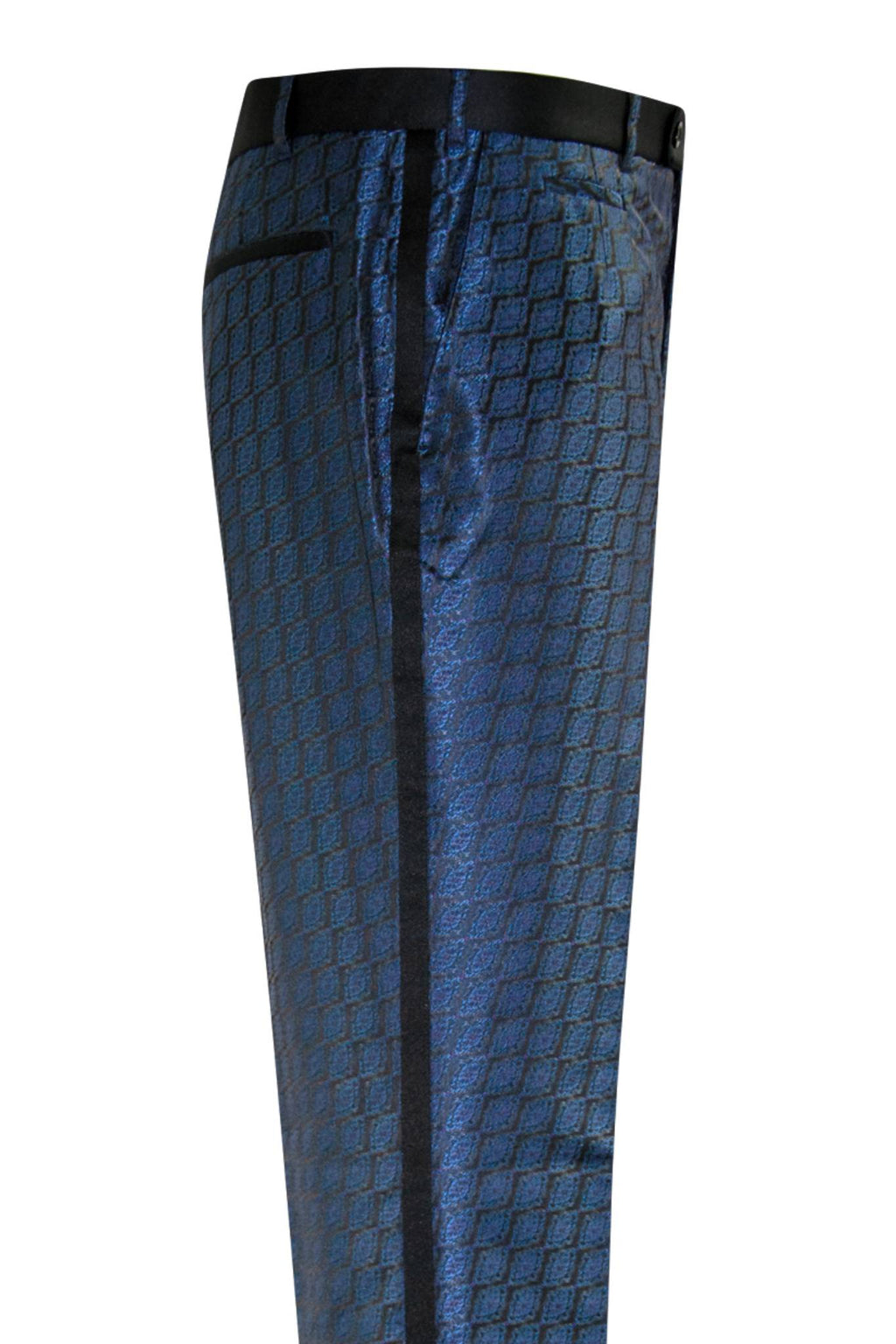 The Kensley Navy and Black with Subtle Purple Accents Dinner Suit