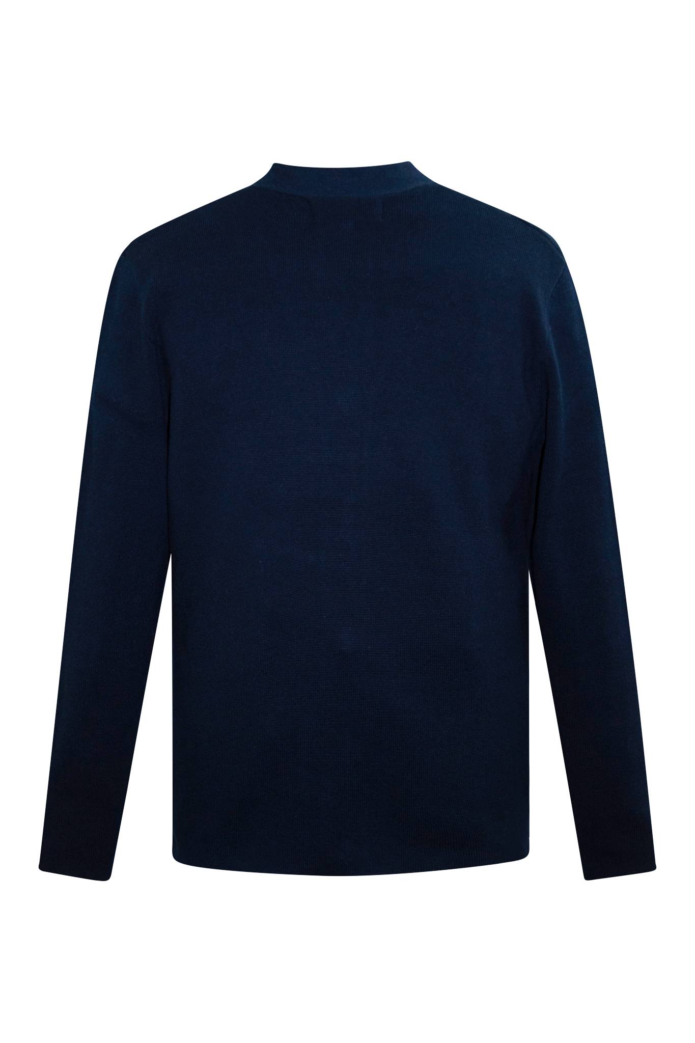 Navy High Break Half Milano Cardigan