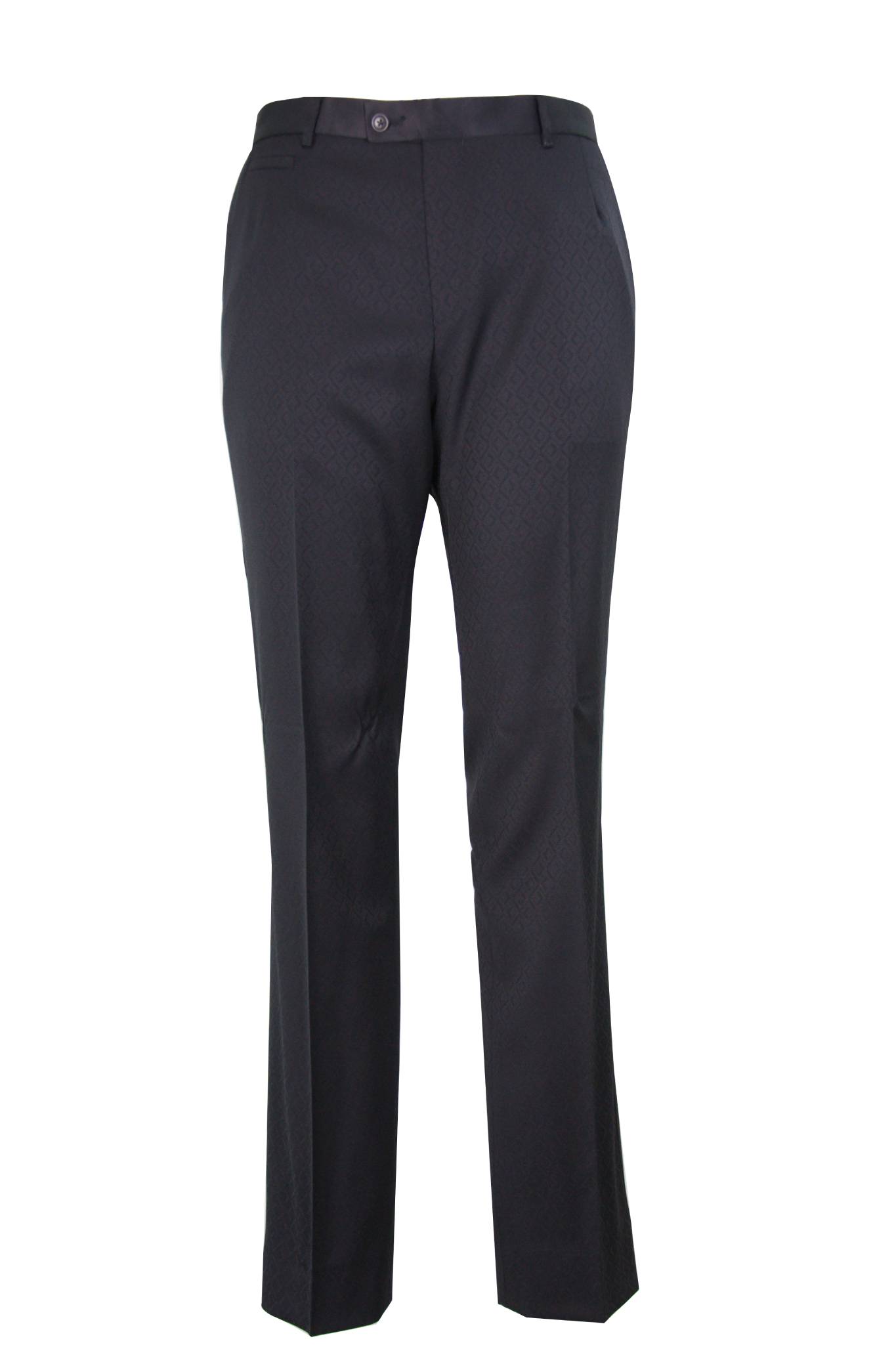 The Ashbourne Black Pattern Dinner Suit