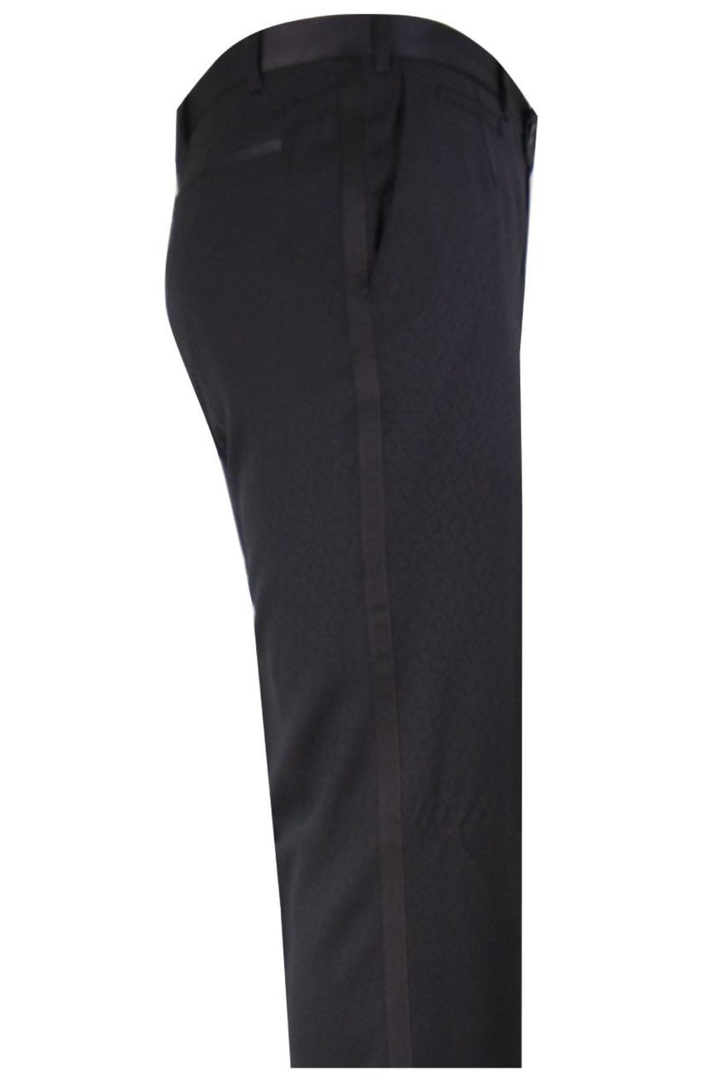 The Ashbourne Black Pattern Dinner Suit