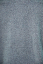 Dark Pewter Coverstitch Lambswool Blend Crew Jumper