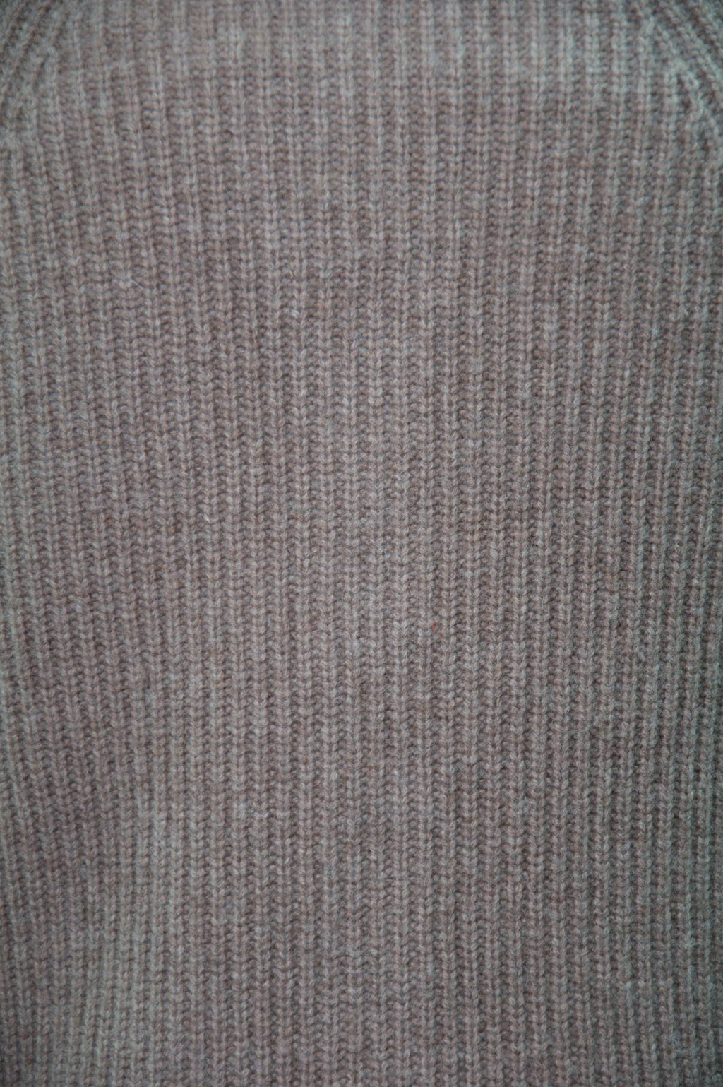 Walnut Heather Lambswool Blend Rib Shawl Cardigan