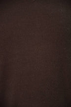 Coffee Bean Coverstitch Lambswool Blend Crew Jumper