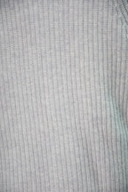 Grey Heather Lambswool Blend Rib Shawl Cardigan