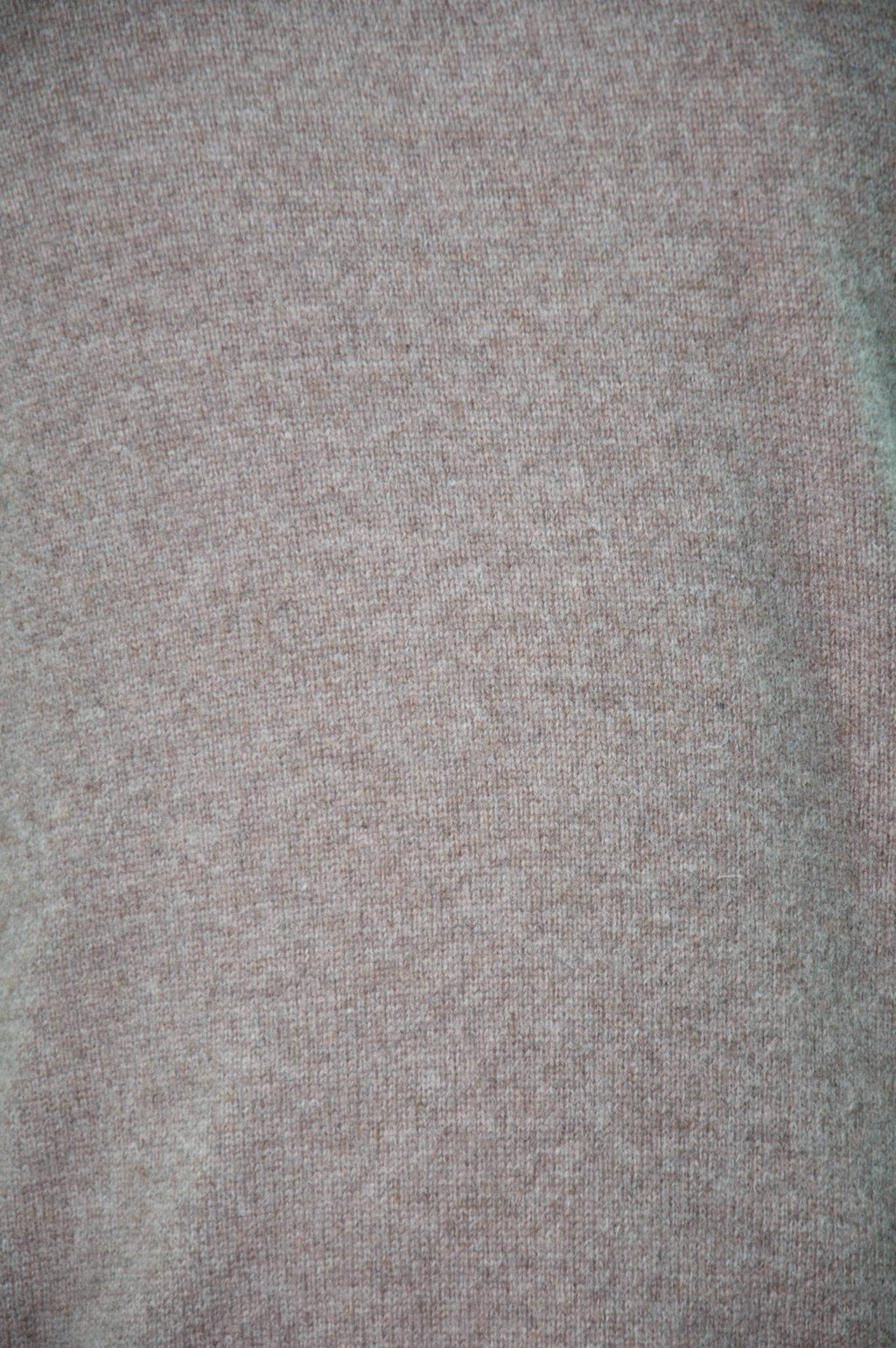 Walnut Heather Coverstitch Lambswool Blend Crew Jumper
