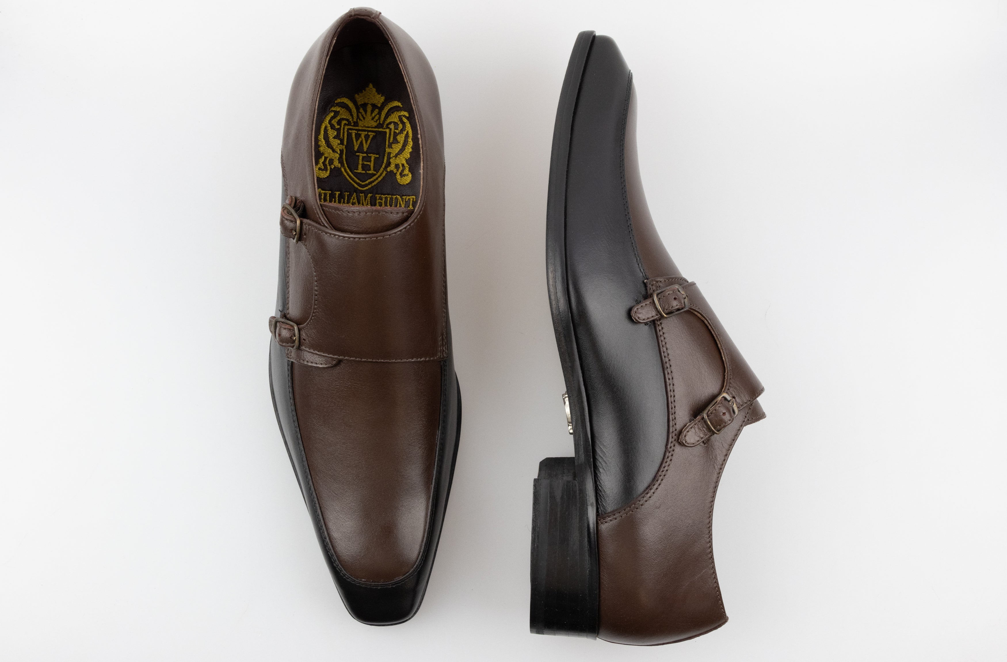 Black & Brown Monk Strap Averill Shoe