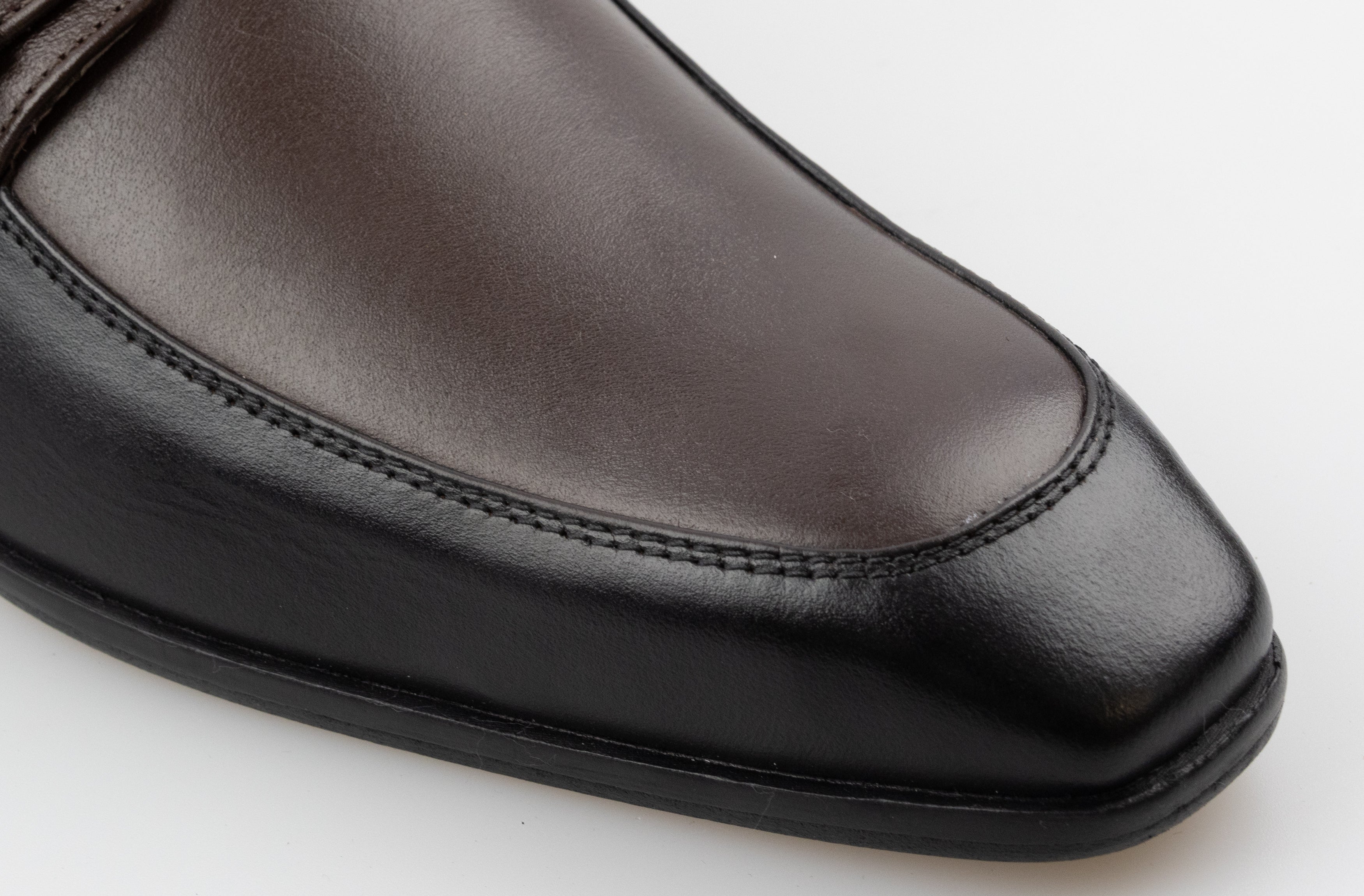 Black & Brown Monk Strap Averill Shoe