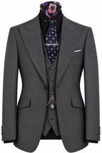 The Eaton Grey Pin Dot Suit
