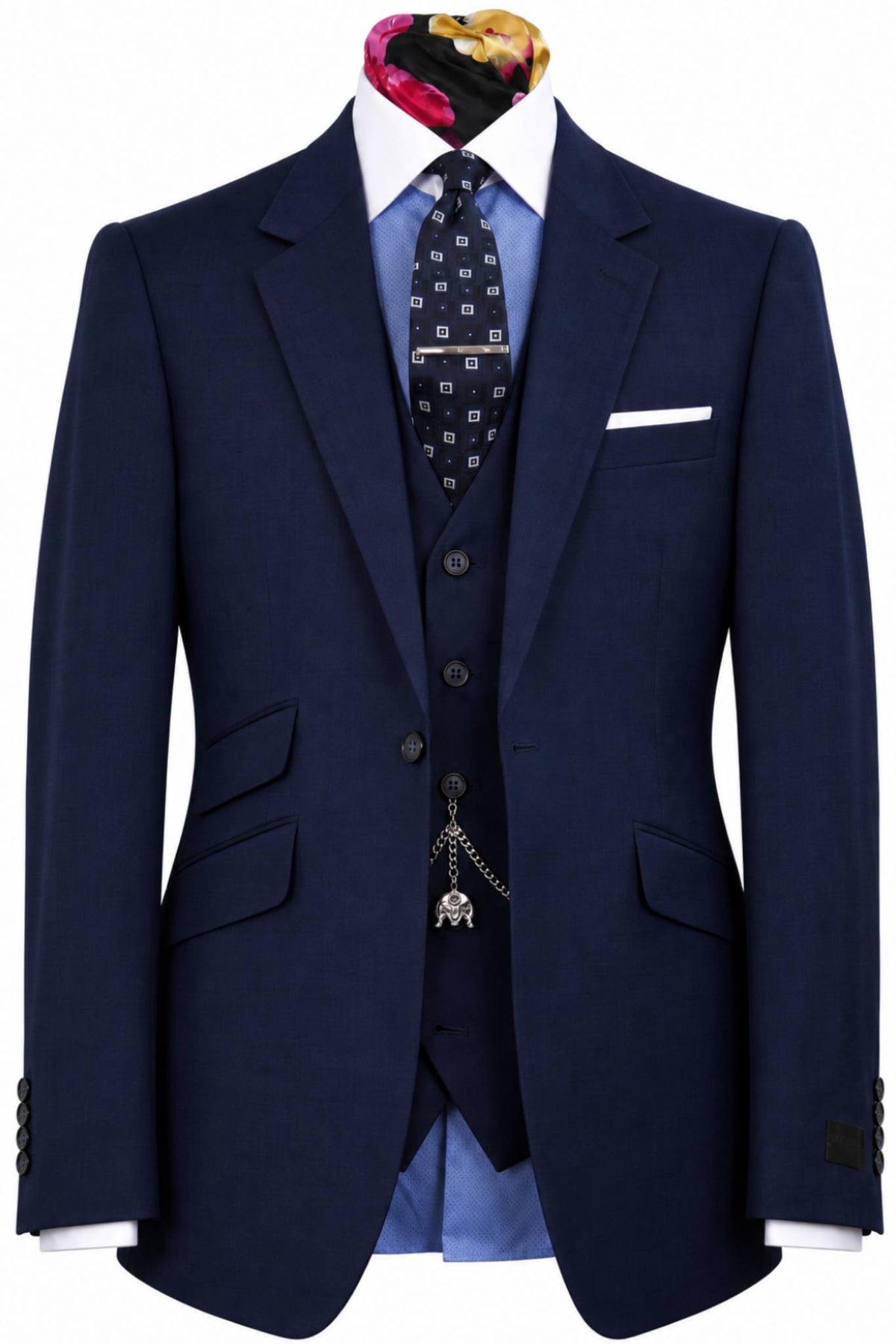 The Harrington Navy Dot Suit