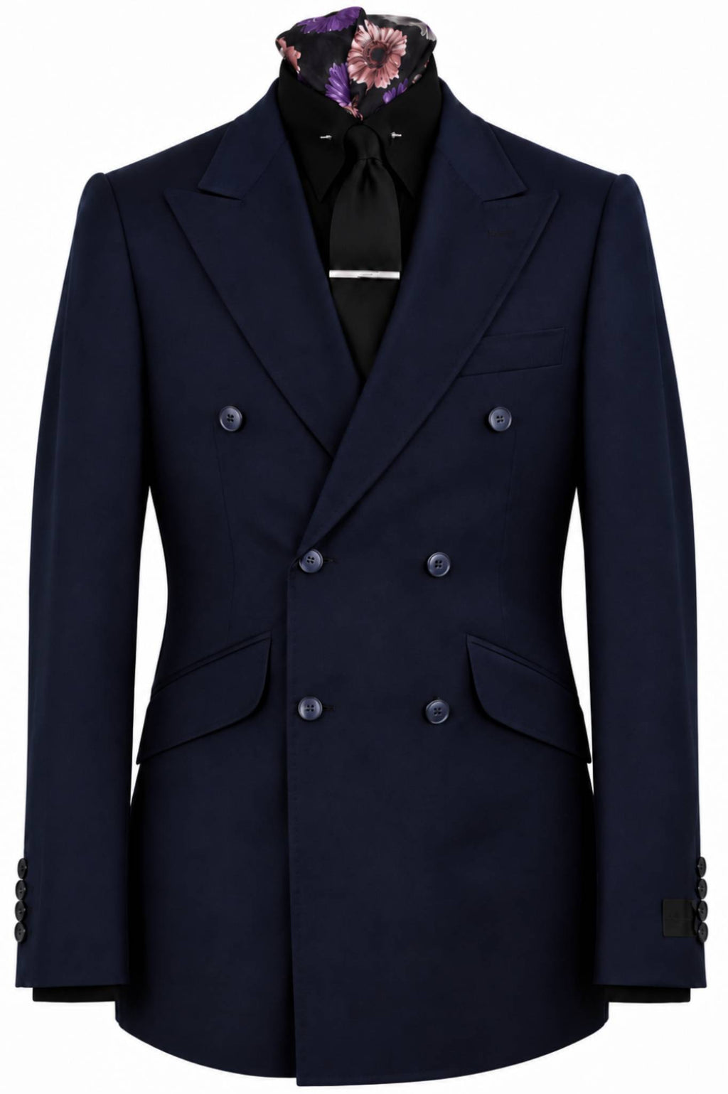 The Cromwell Navy Dot Suit