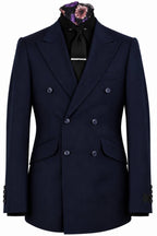 The Cromwell Navy Dot Suit