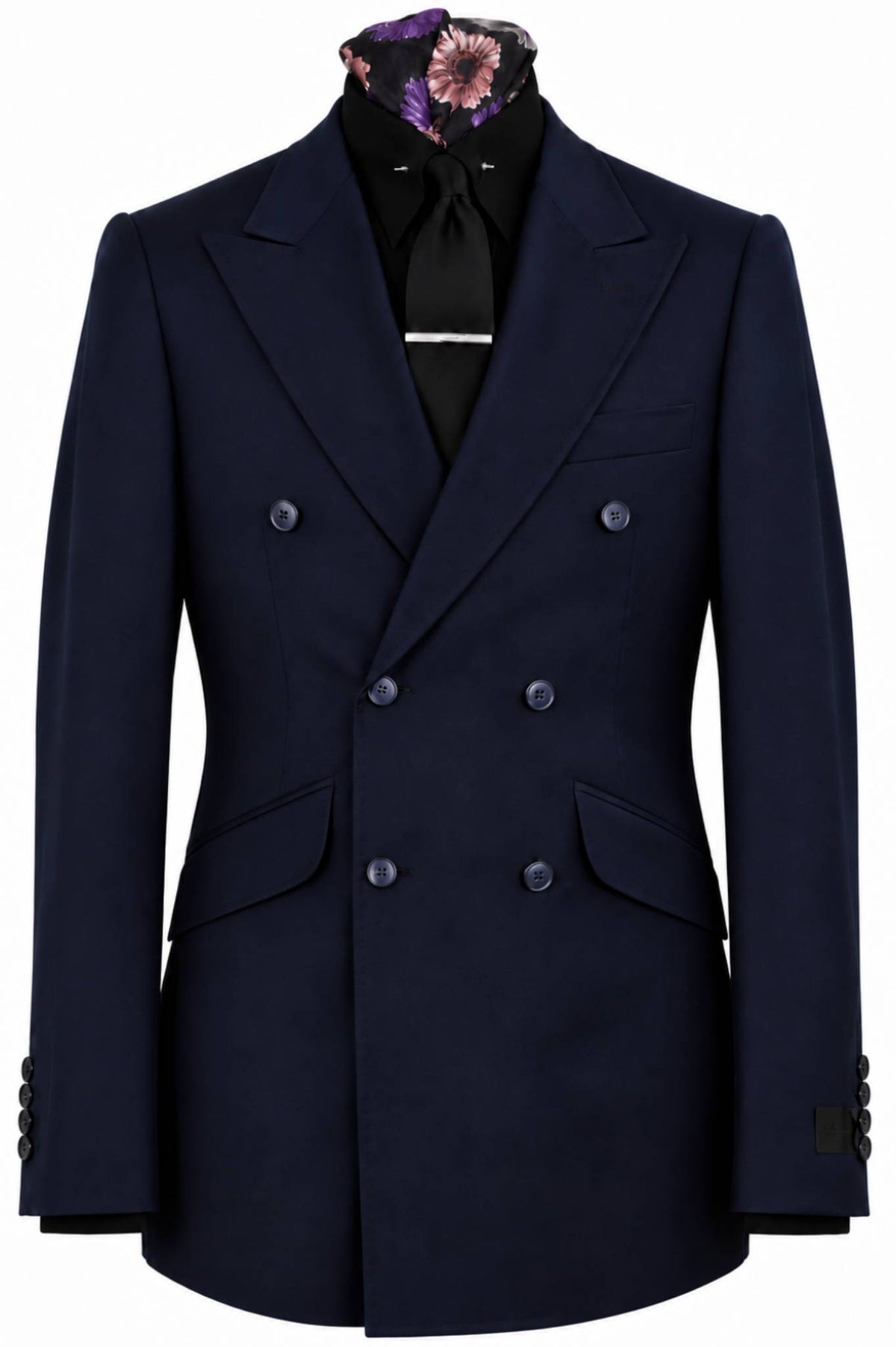 The Cromwell Navy Dot Suit