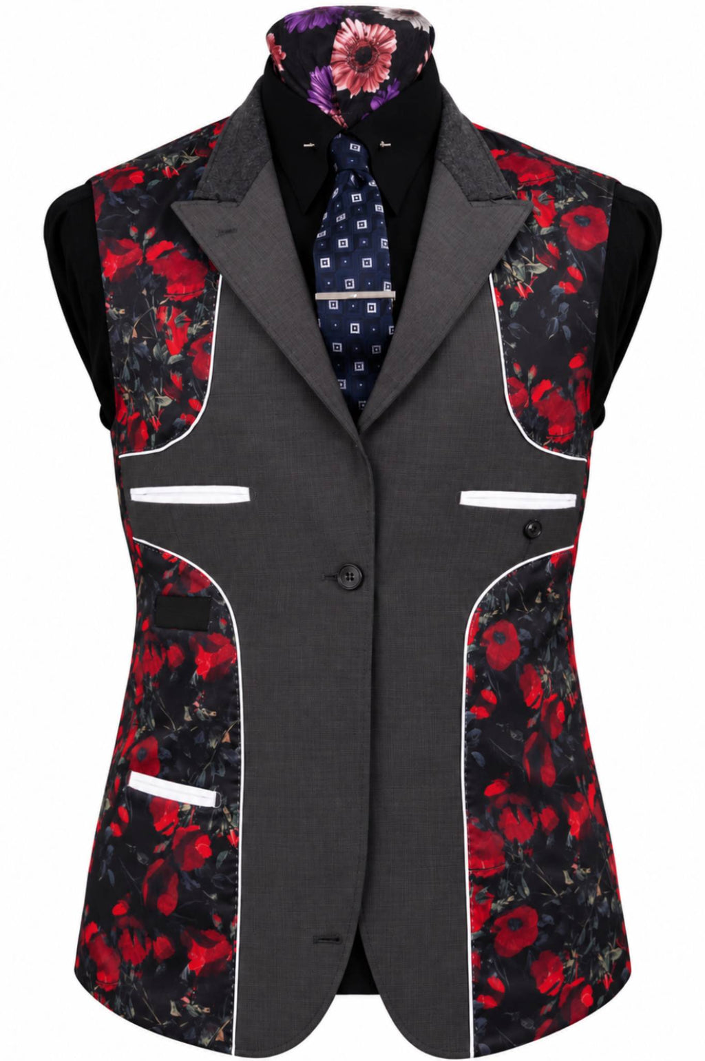 The Eaton Grey Pin Dot Suit