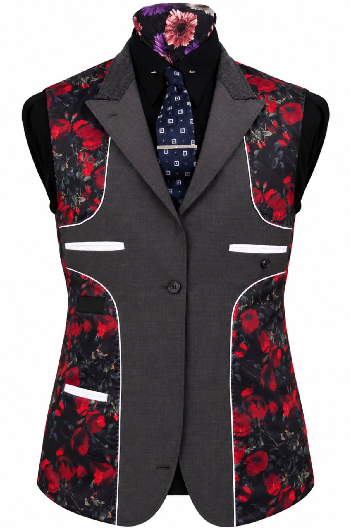 The Eaton Grey Pin Dot Suit