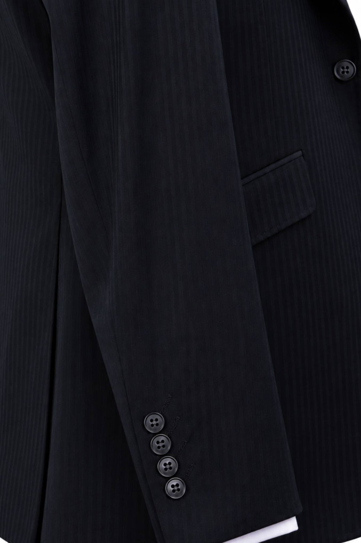 The Woodlands Navy Tonal Stripe Suit