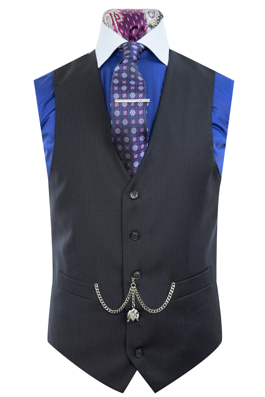 The Conan Navy Herringbone Suit