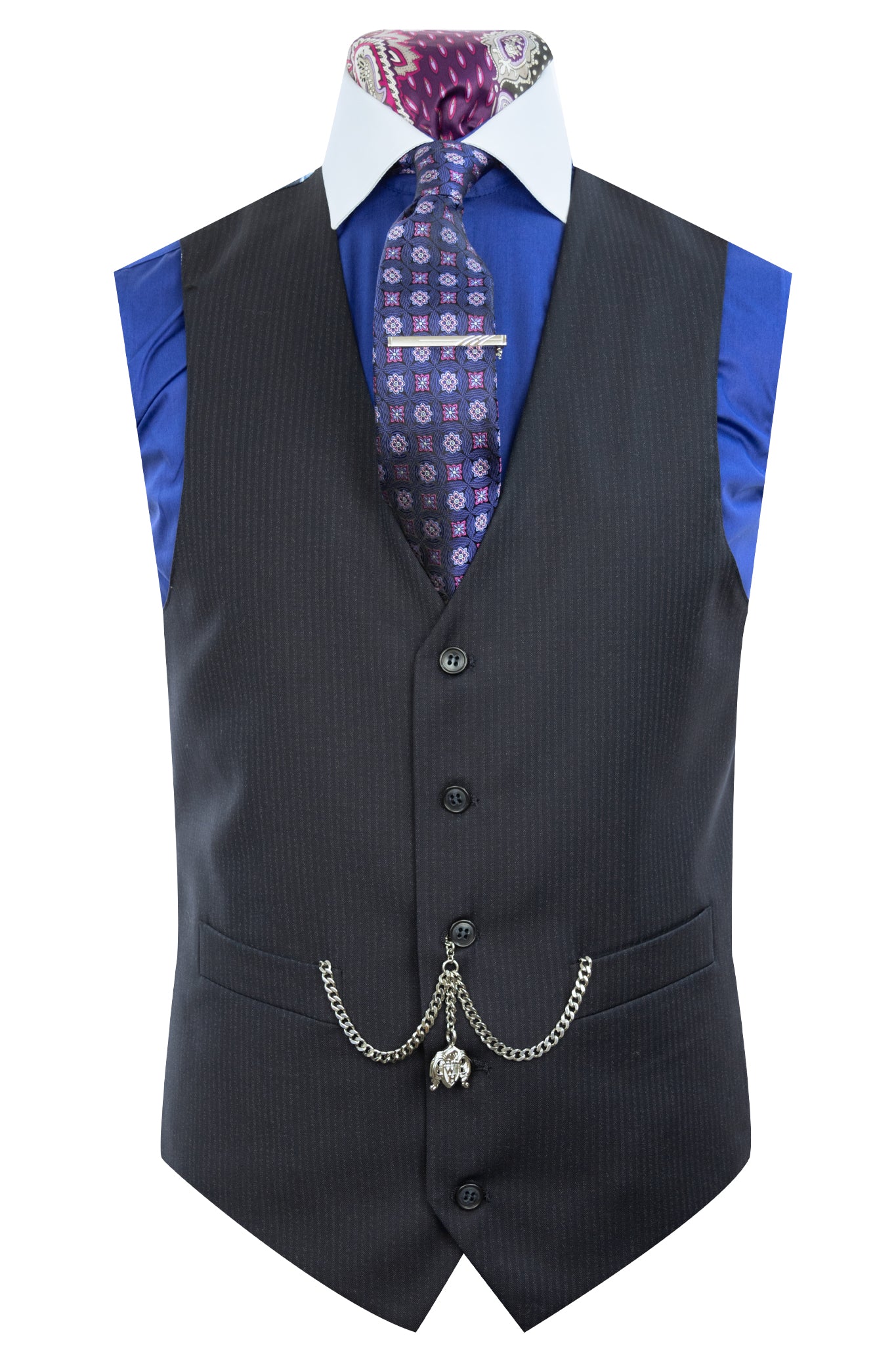 The Conan Navy Herringbone Suit