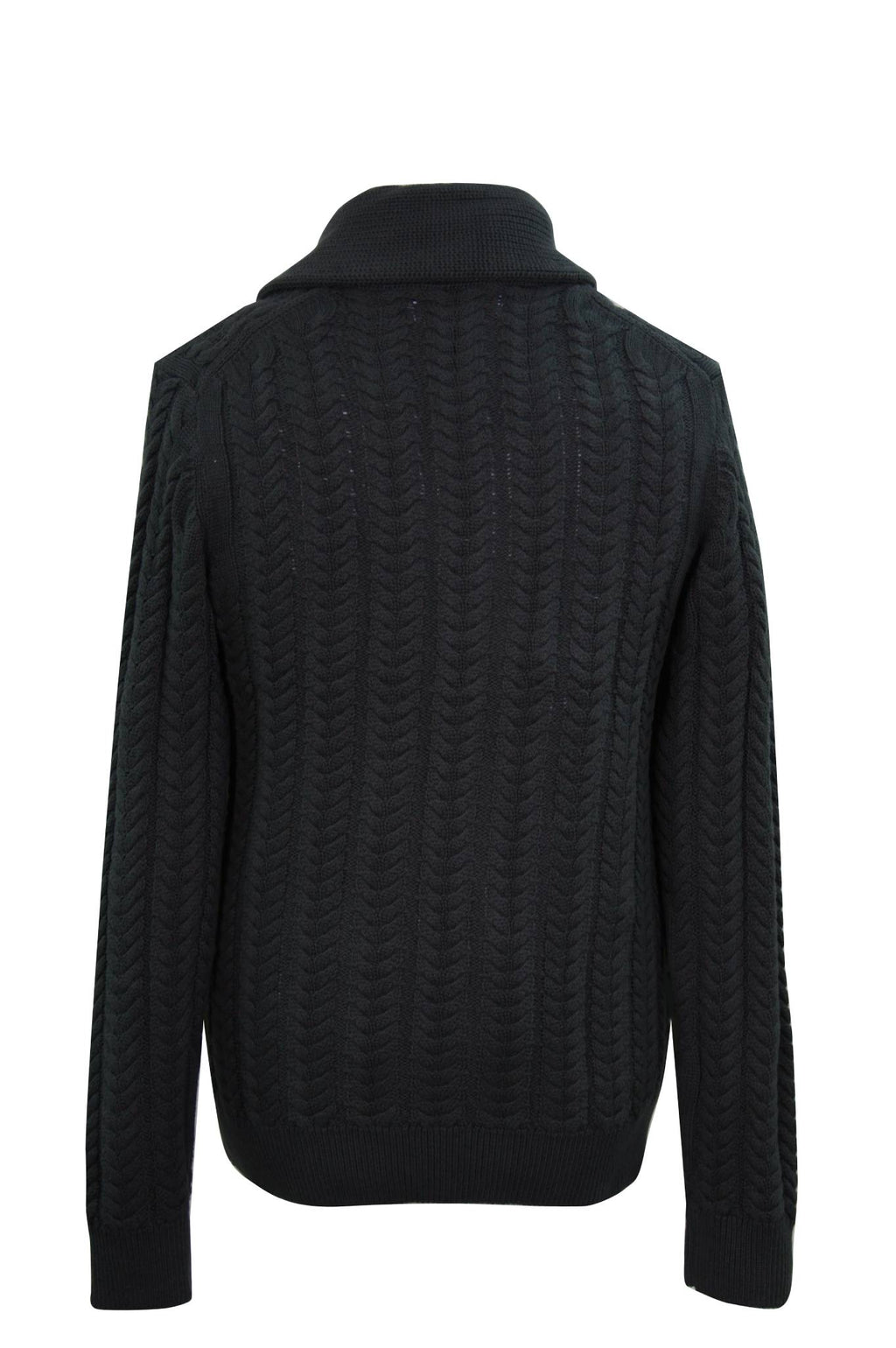 Green Shawl Cable Cardigan