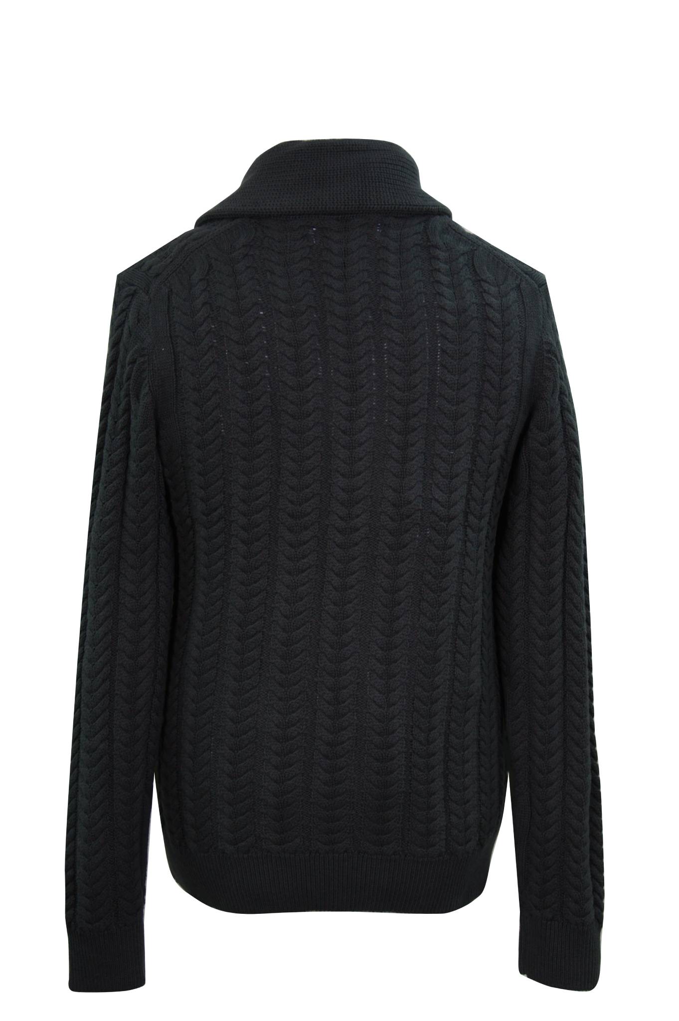 Green Shawl Cable Cardigan