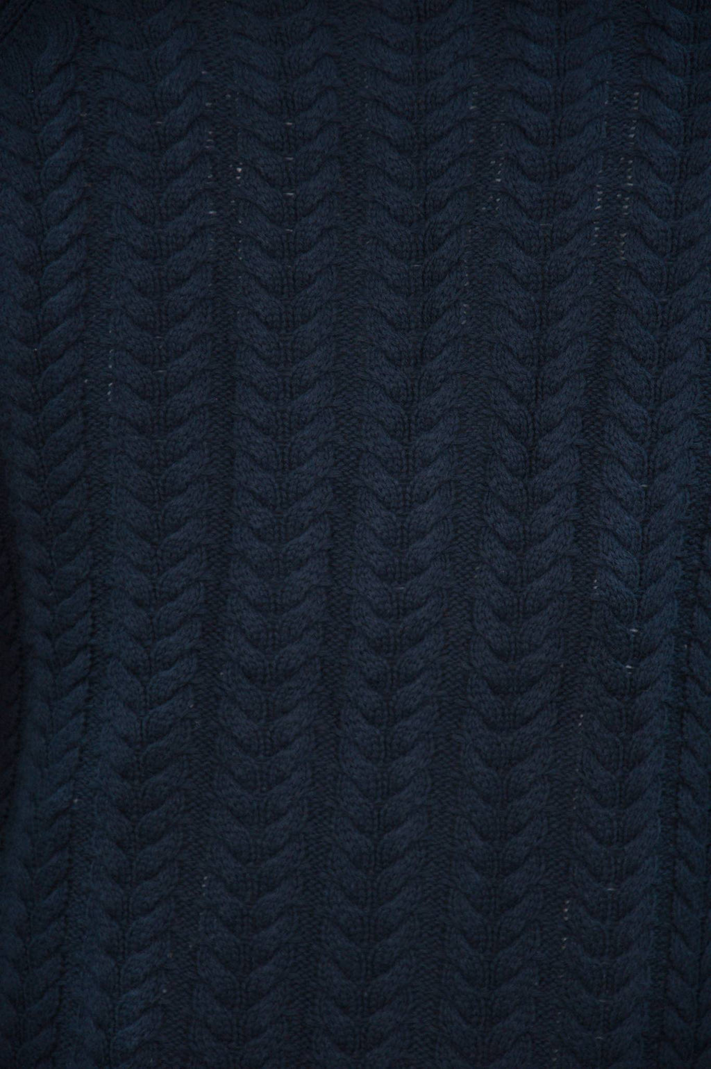 Navy Shawl Cable Cardigan