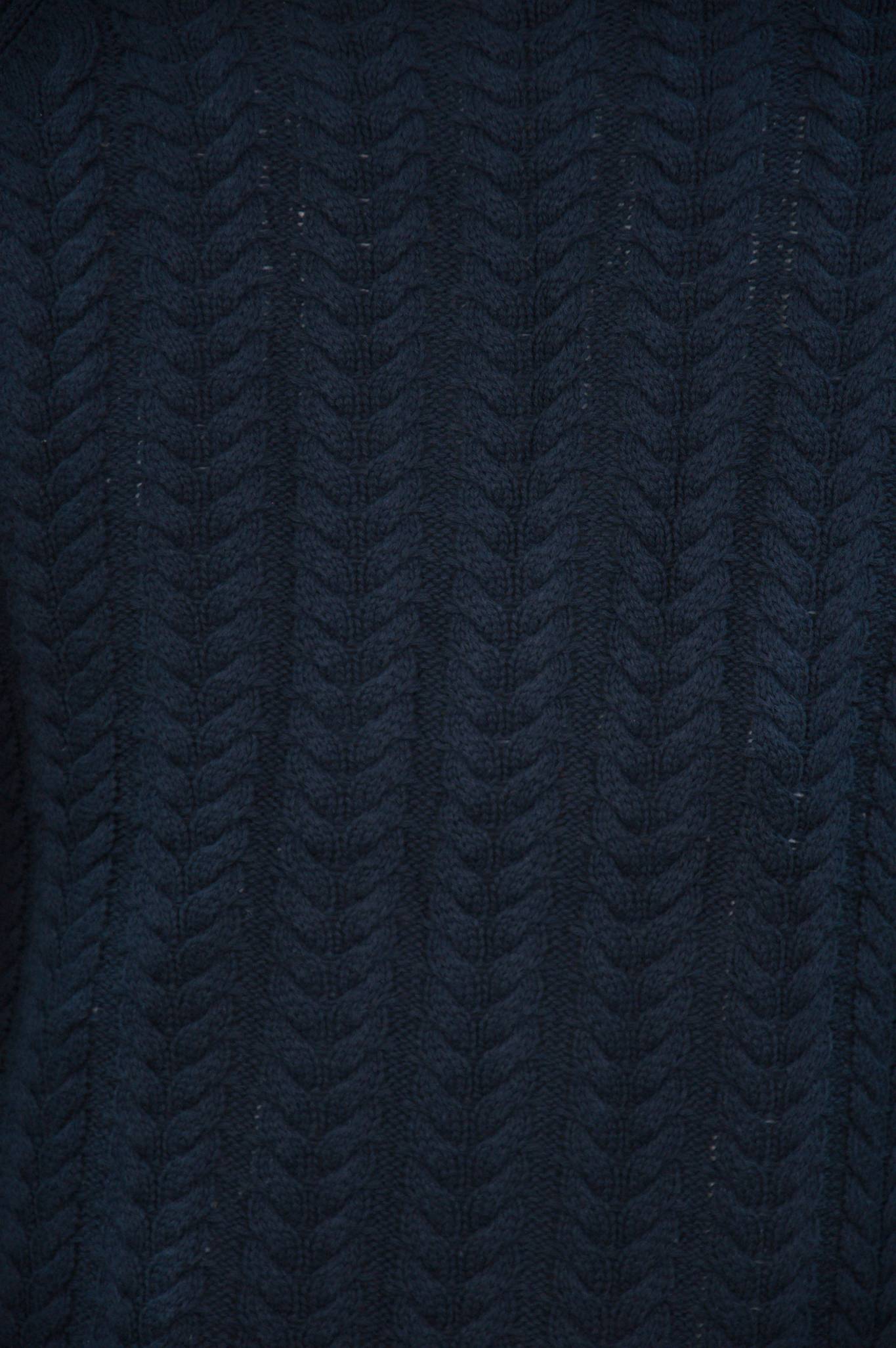 Navy Shawl Cable Cardigan