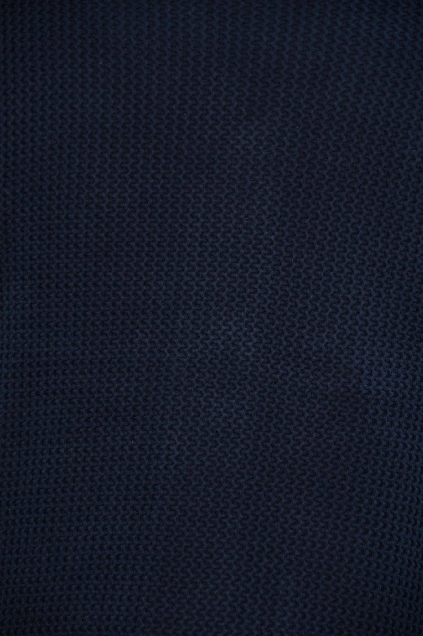 Navy Shaker Shawl Collar Cardigan