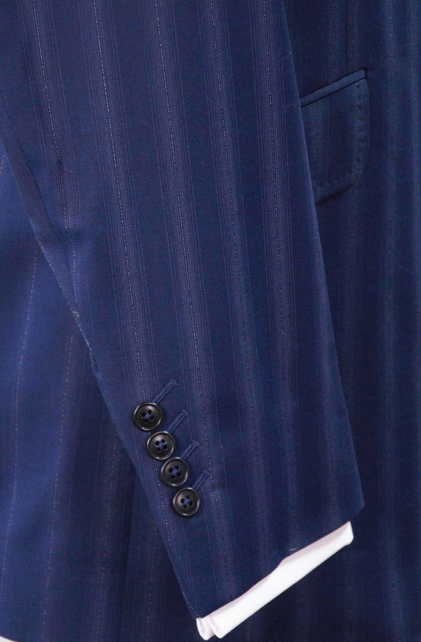 The Fenwick Navy With White Pinstripe Suit