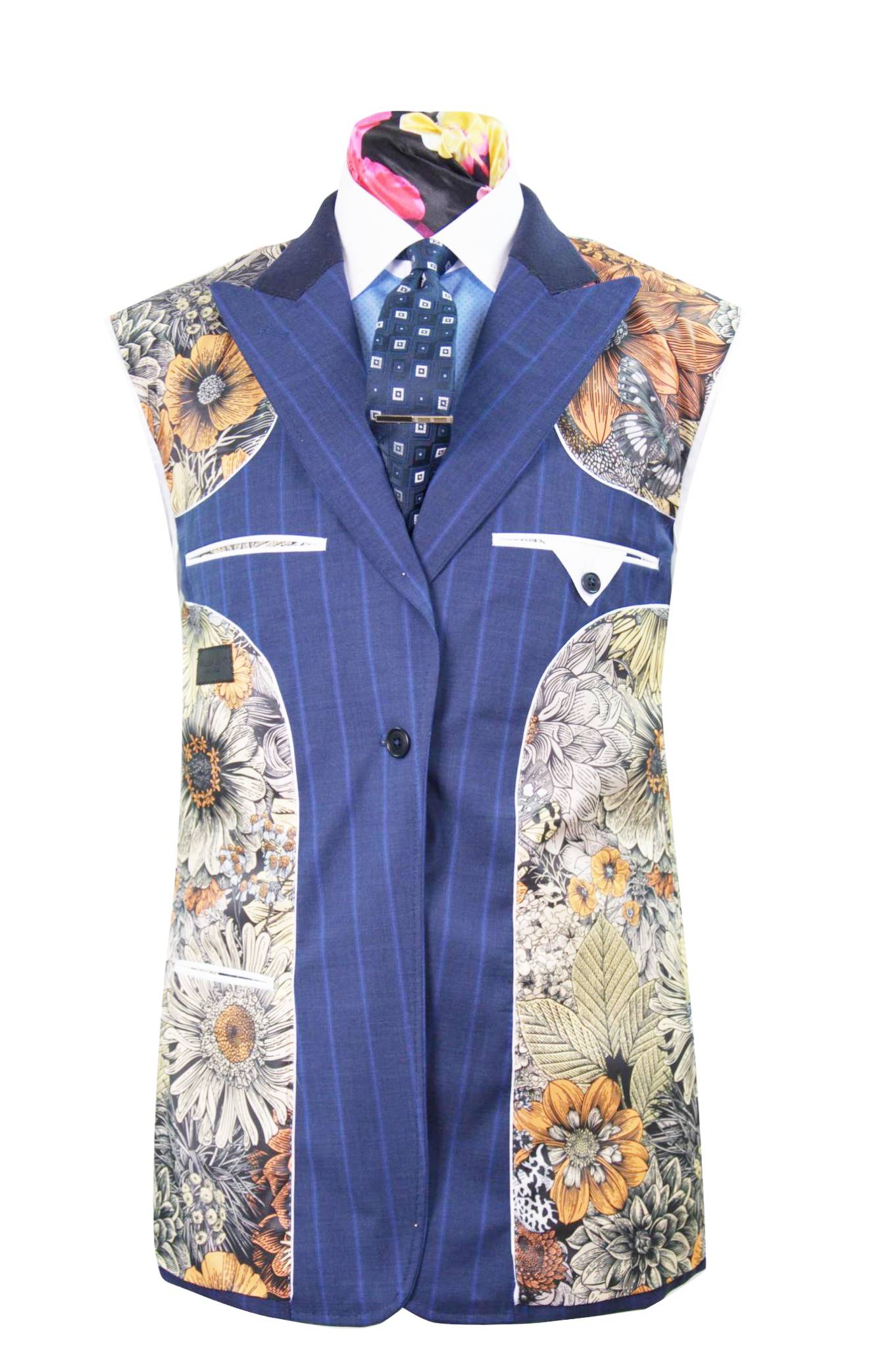 The Marlowe Navy Pinstripe Suit