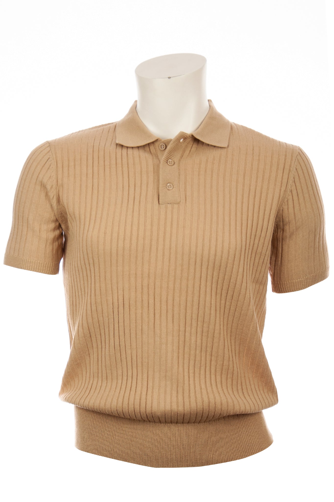 SS Rib Polo Latte