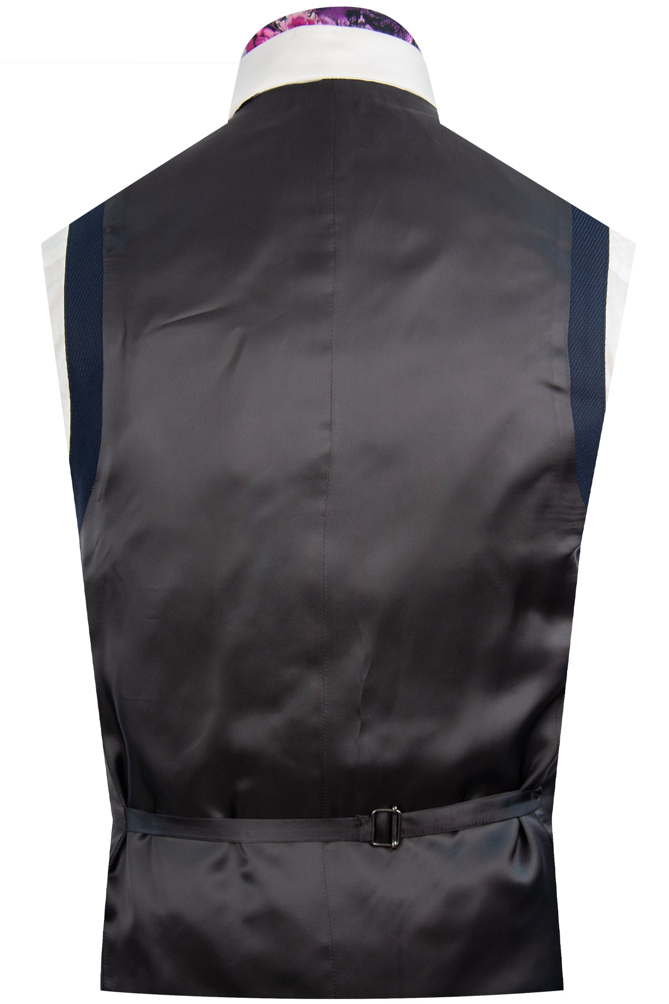 The Beaumont Navy With Black Lines Dinner Suit Back Waistcoat