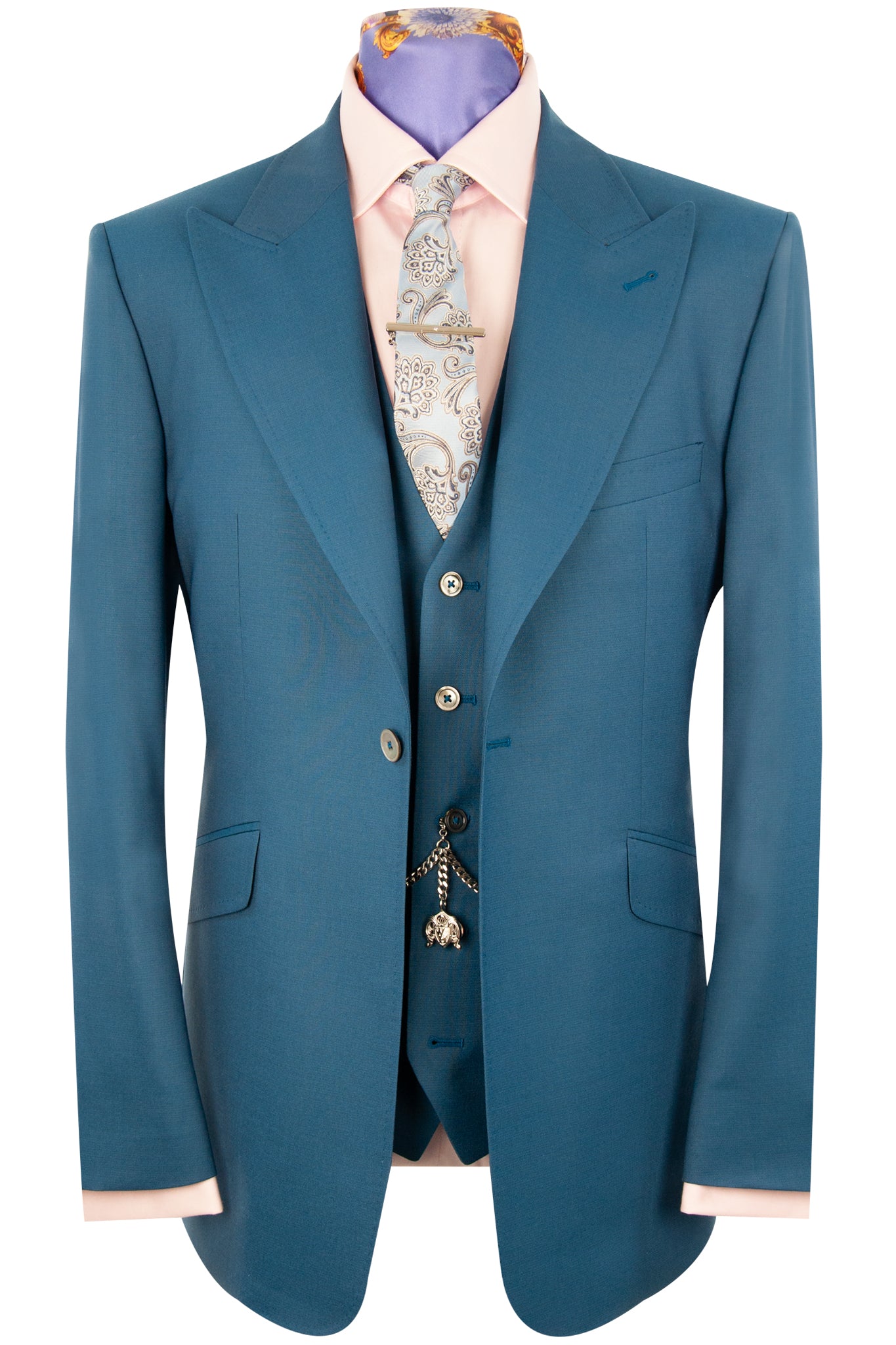 The Amesbury Petrol Blue Suit