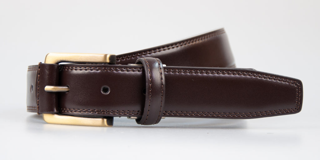 Brown Classic WH Logo Belt