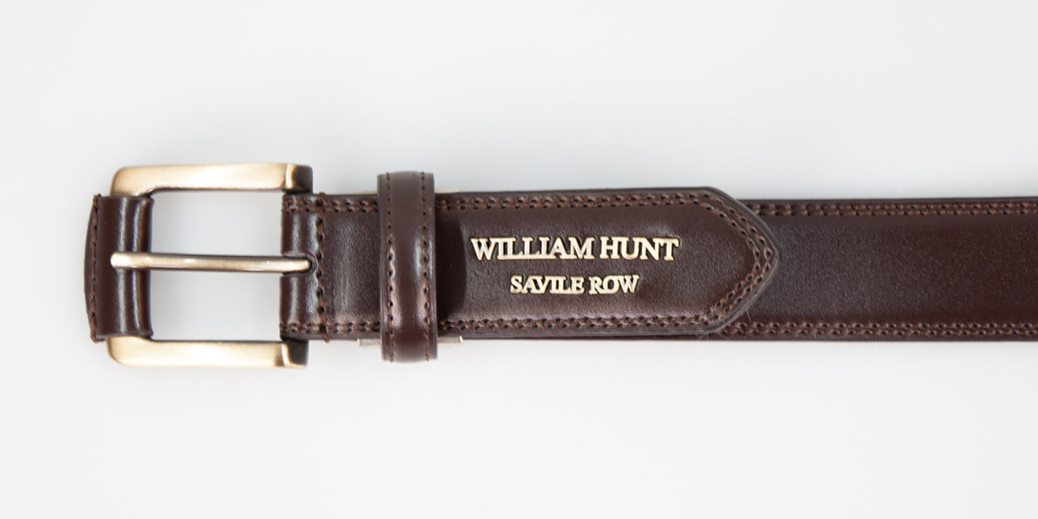 Brown Classic WH Logo Belt