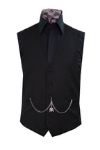 The Ashbourne Black Pattern Dinner Suit