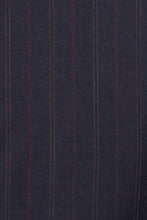 The Chancery Navy Blue Self Stripe Suit