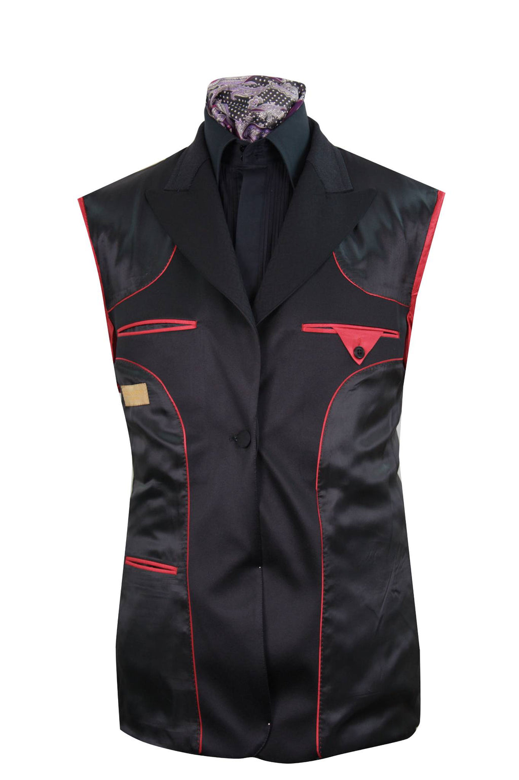 The Ashbourne Black Pattern Dinner Suit