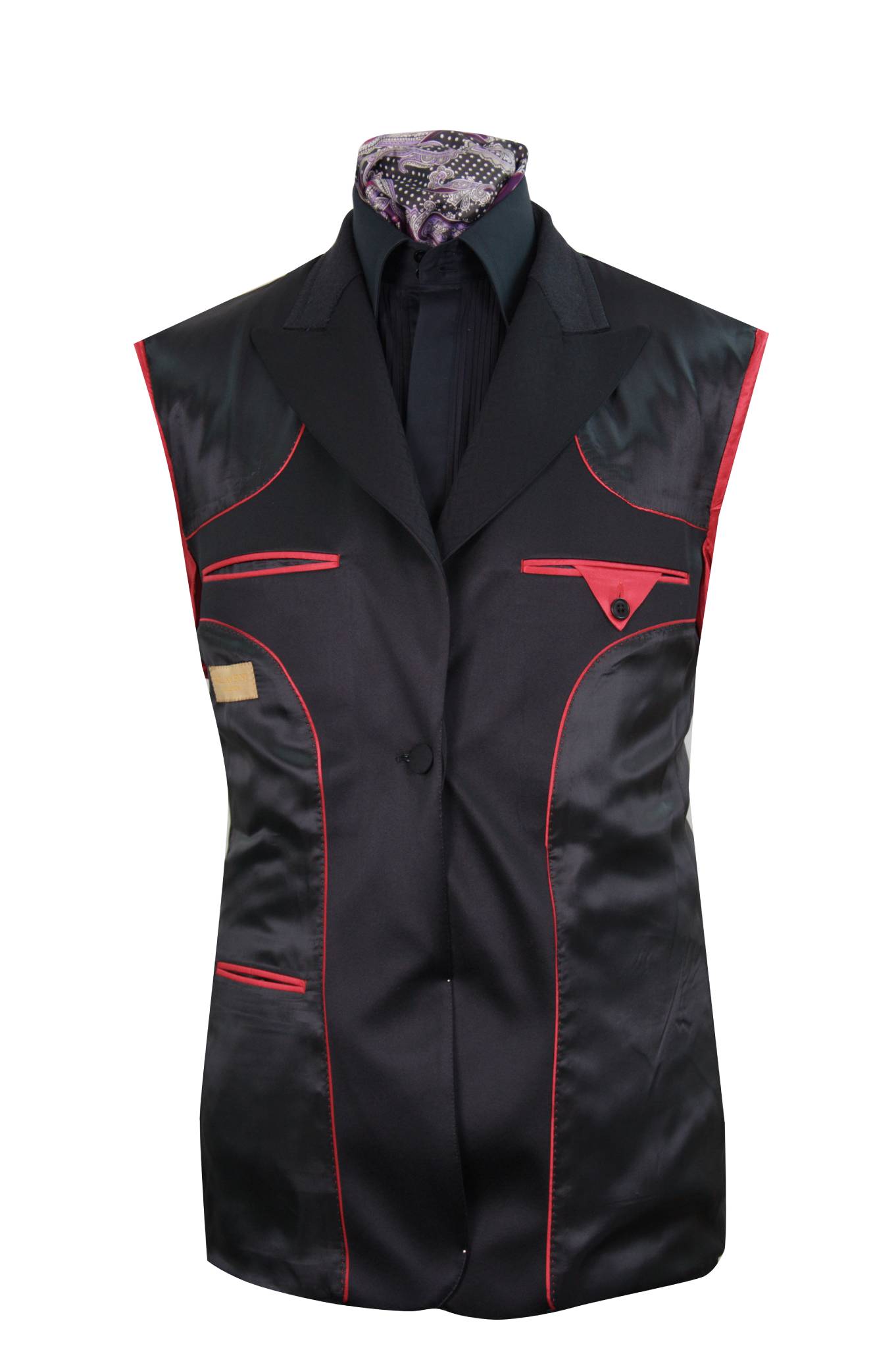 The Ashbourne Black Pattern Dinner Suit