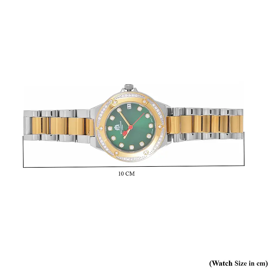 William Hunt Miyota Japanese Movement Moissanite Studded Green Dial