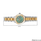 William Hunt Miyota Japanese Movement Moissanite Studded Green Dial