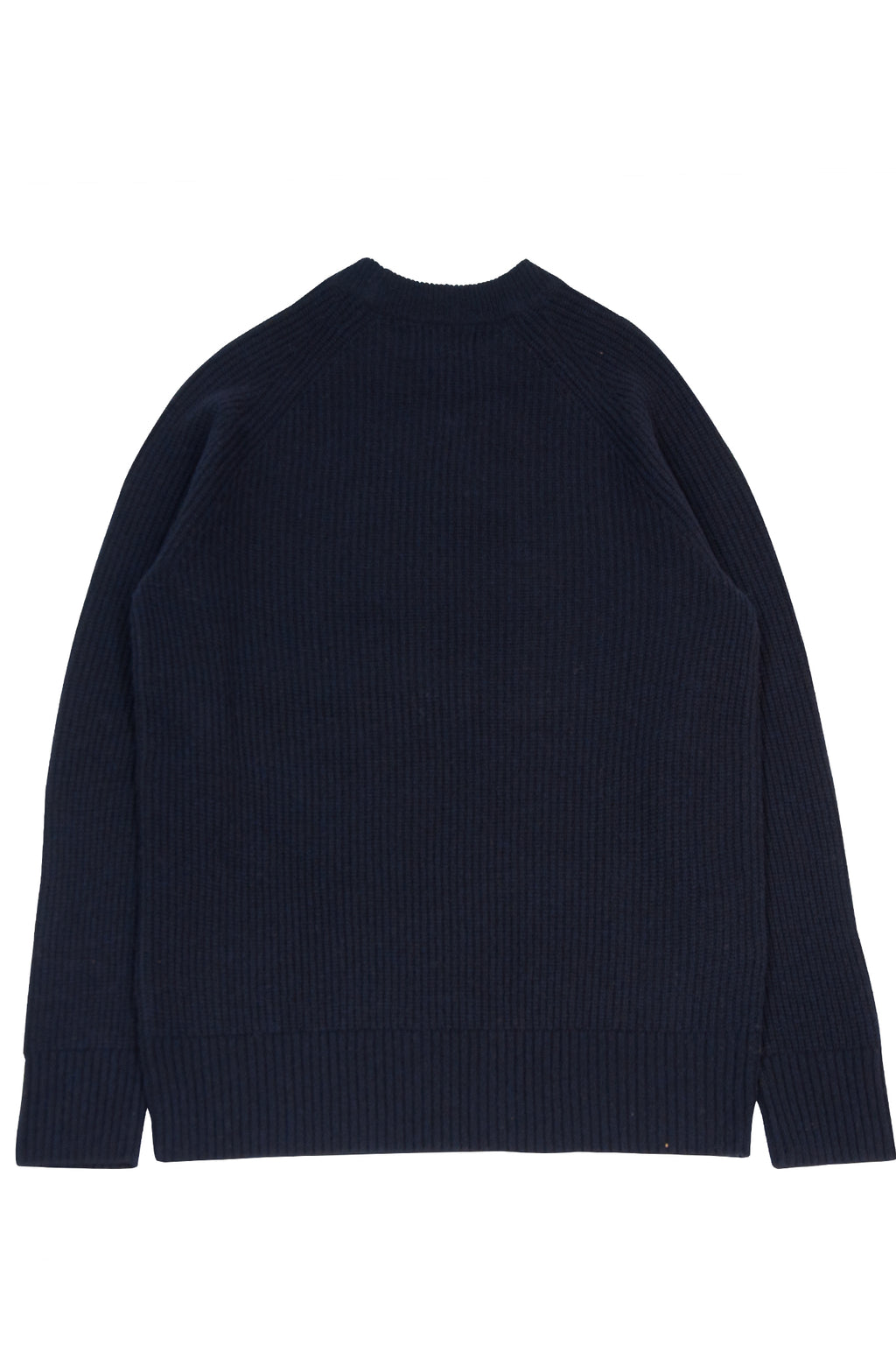 Navy Lambswool Crew Neck Sweater