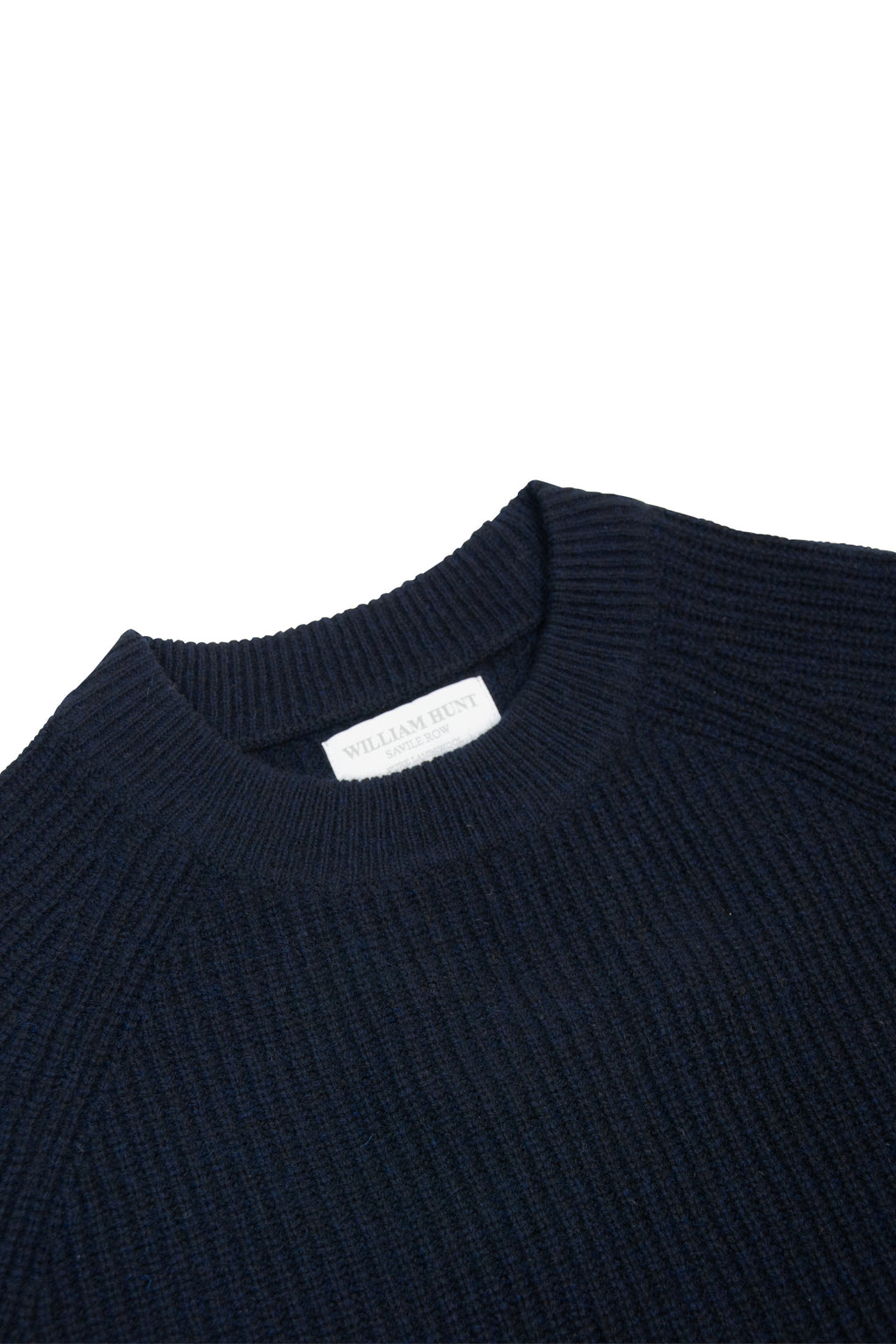 Navy Lambswool Crew Neck Sweater