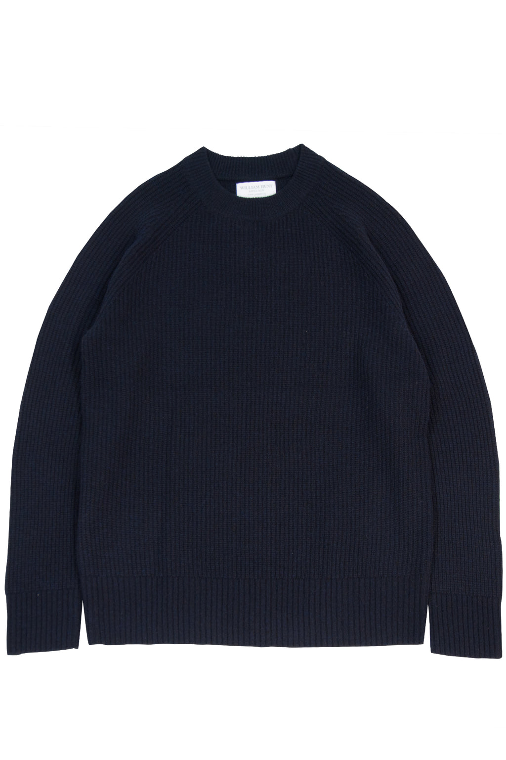 Navy Lambswool Crew Neck Sweater