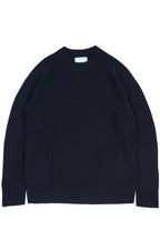 Navy Lambswool Crew Neck Sweater
