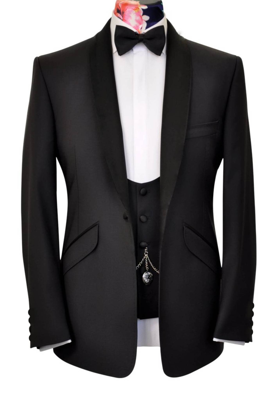 The Remington Black Shawl Dinner Suit