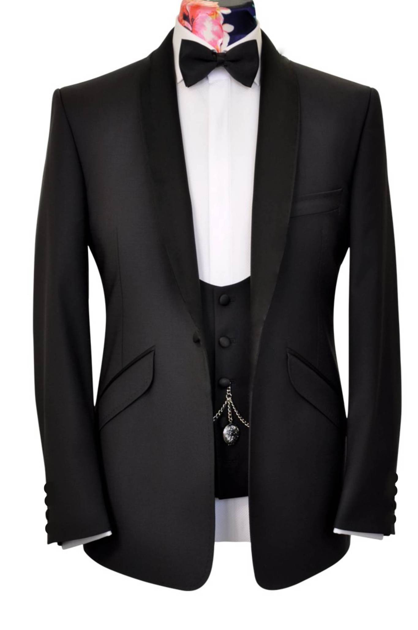 The Remington Black Shawl Dinner Suit