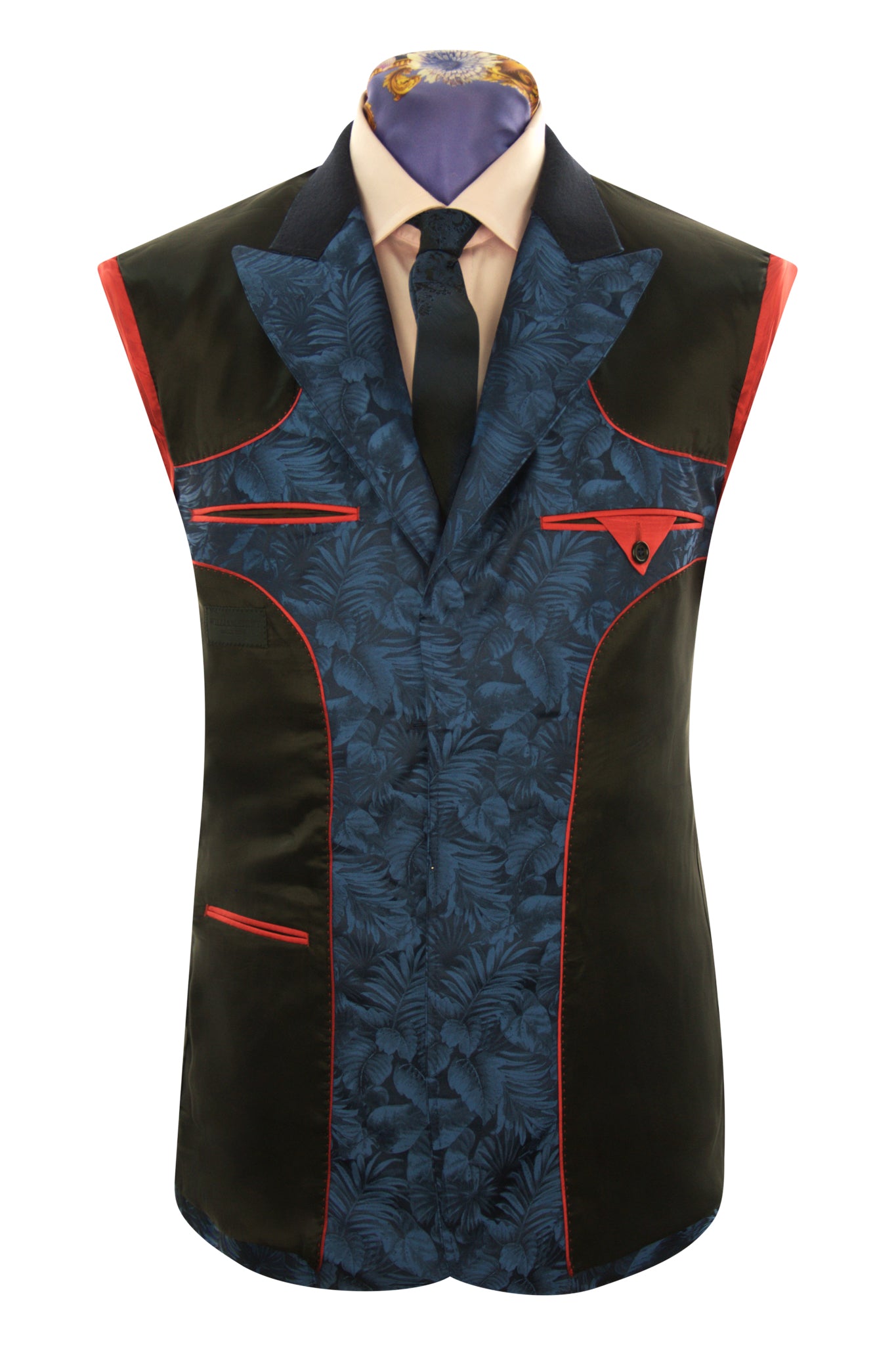 The Windsor Navy with Light Blue Shadowed Weave Suit