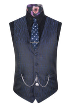 The Ravensbury Navy and Black Pattern Suit