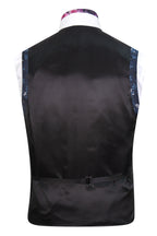 The Belgrave Navy with Light Blue Floral Suit