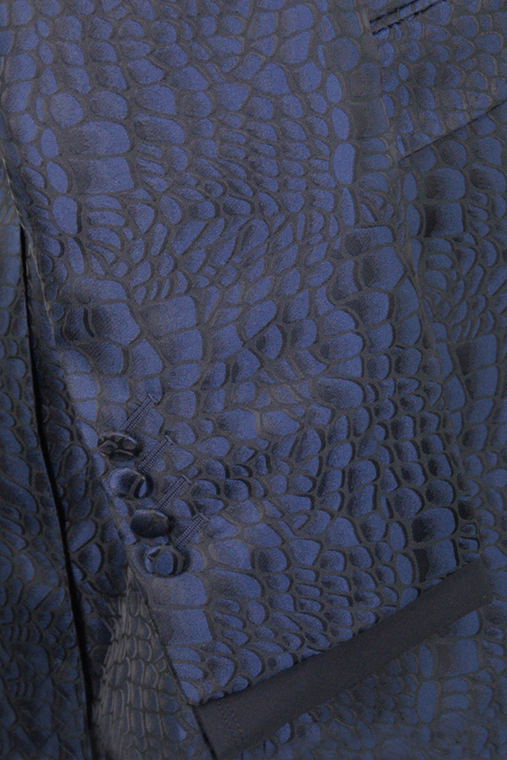 The Ravensbury Navy and Black Pattern Suit