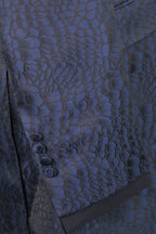 The Ravensbury Navy and Black Pattern Suit